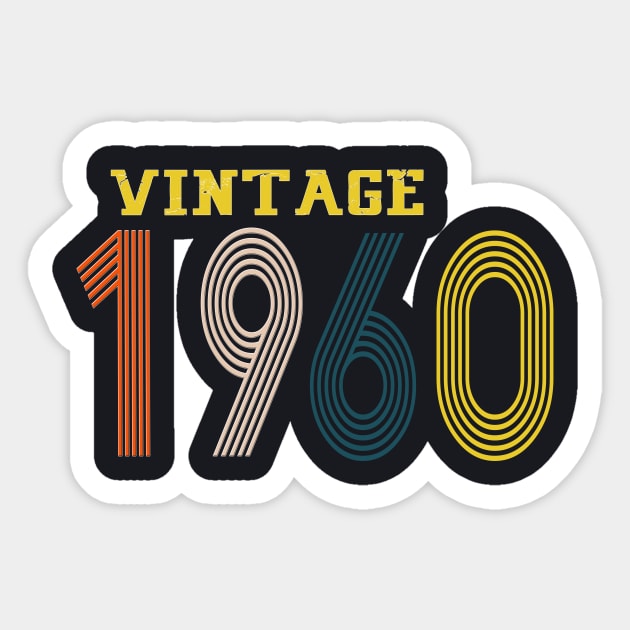 1960 vintage year Sticker by Yoda